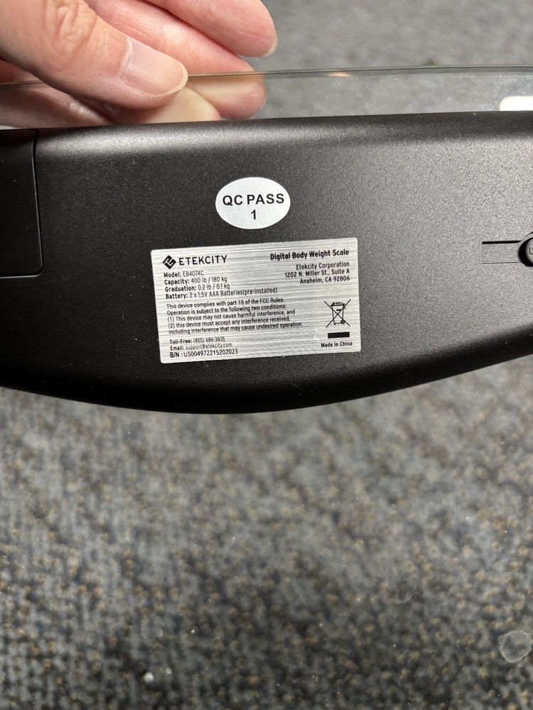 ETEKCITY Glass Scale