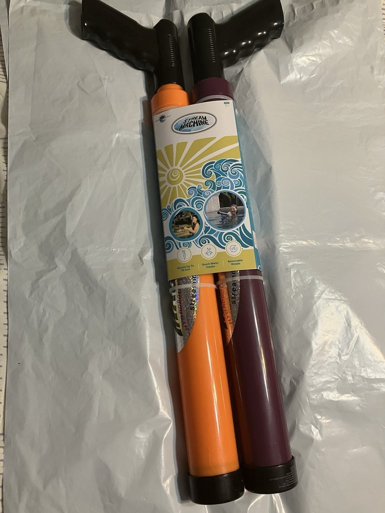 STREAM MACHINE WATER CANON 2 PACK ORANGE & PURPLE