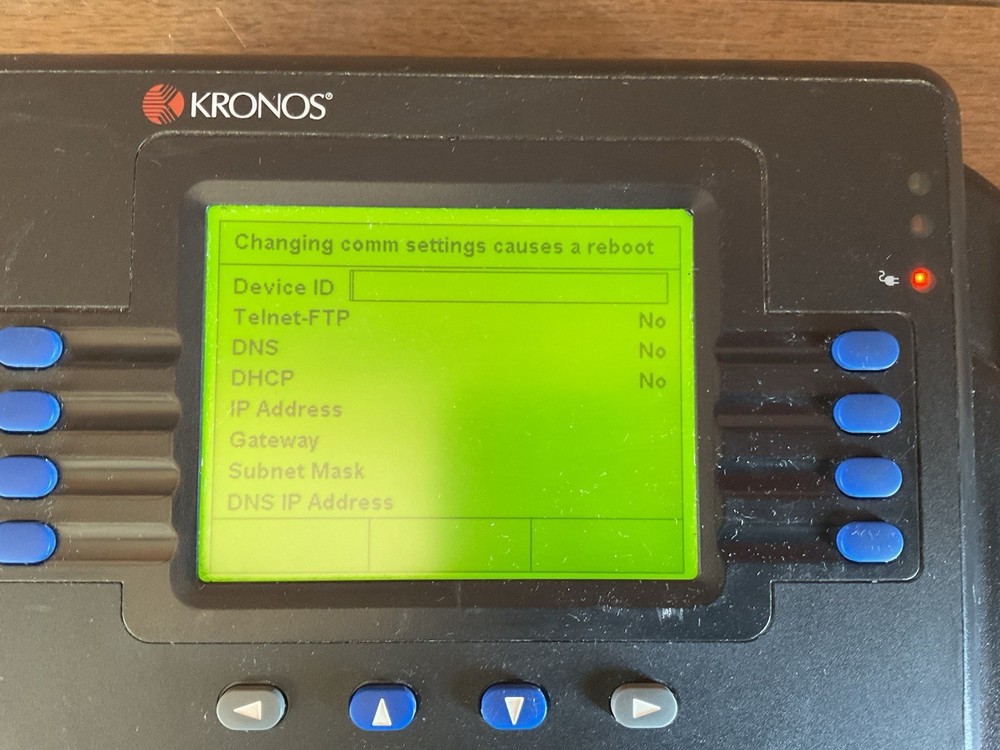 KRONOS System 4500 Time Clock Card Reader Terminal, 8602800-501