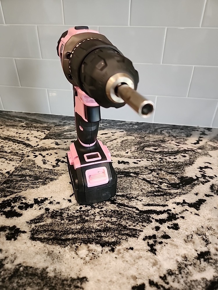 WORKPRO Cordless Pink Drill Drill And Battery Only