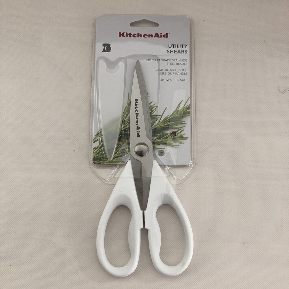 New KitchenAid White Kitchen Scissors All Purpose Shears