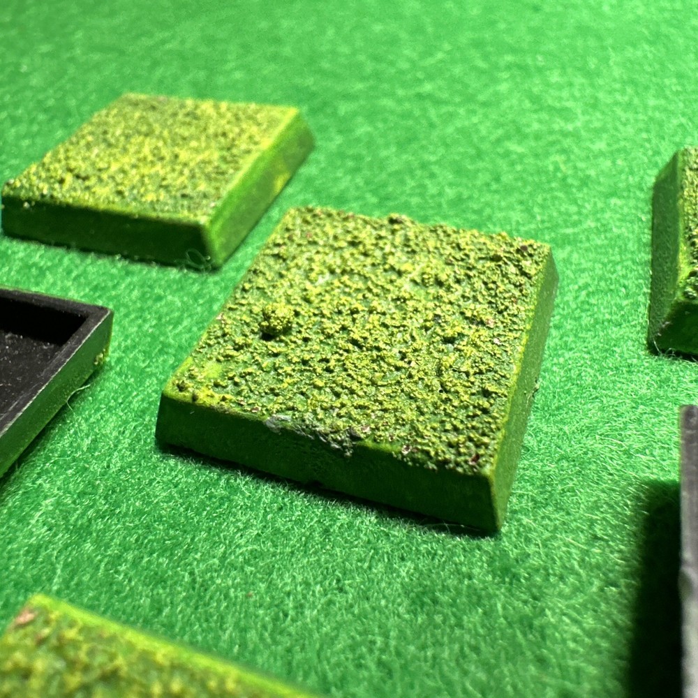 Unbranded 20mm Square Flat Base x8 For Warhammer / Games Workshop Painted Bases