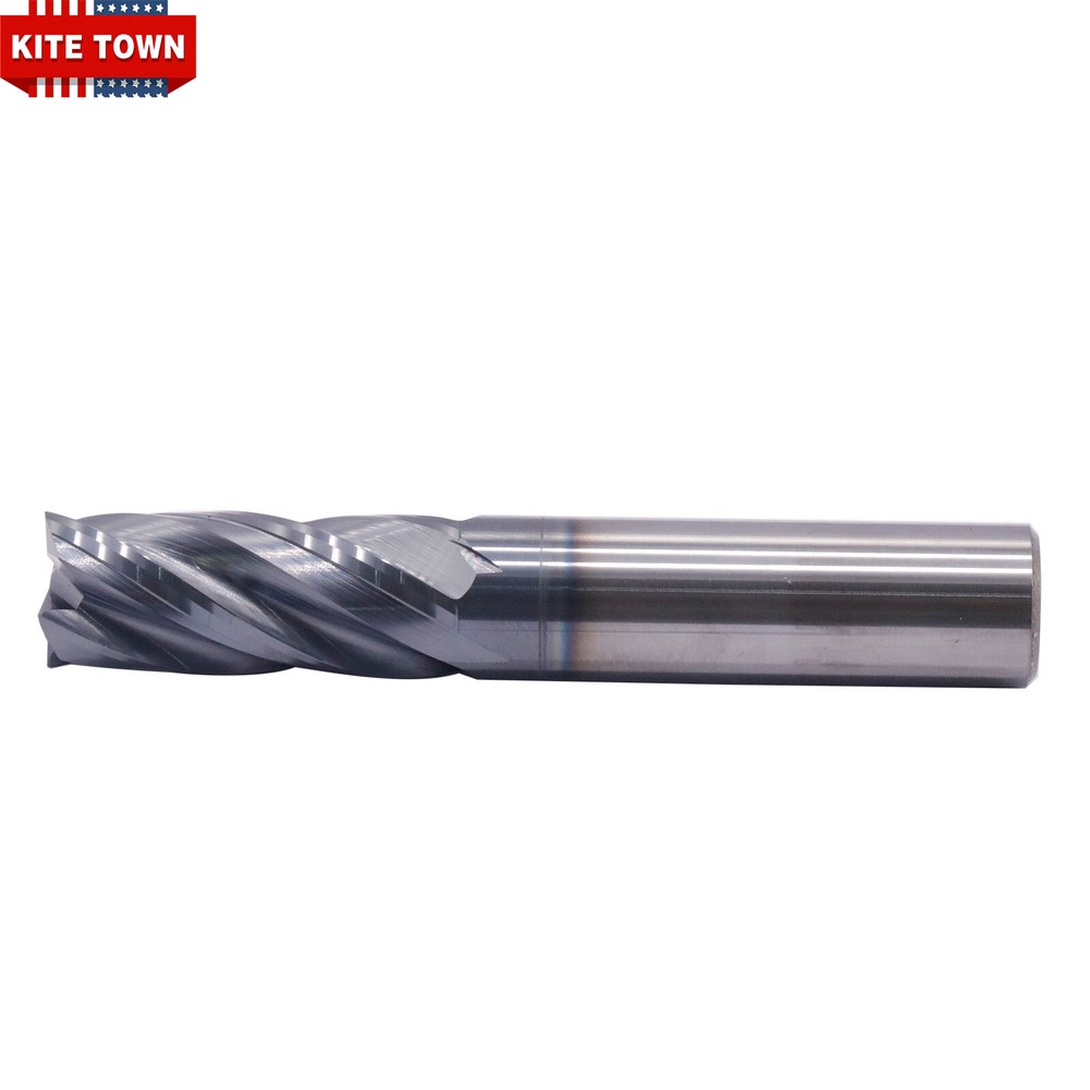 4 Flute 1/2" x 1-1/4" x 3" Variable Helix Solid Carbide End Mill AlTiN Coated