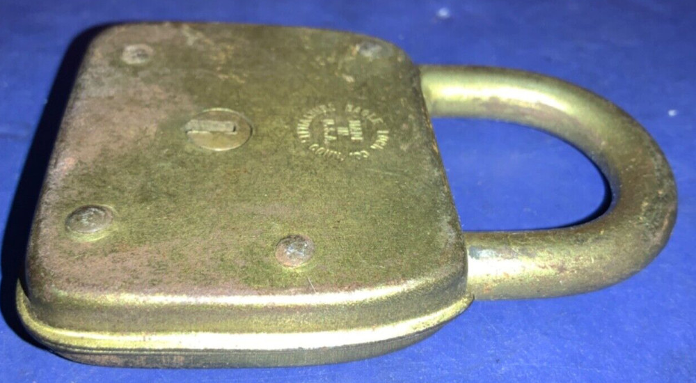 Vintage Eagle Lock Co. 3” Lock - NO KEY - AS IS