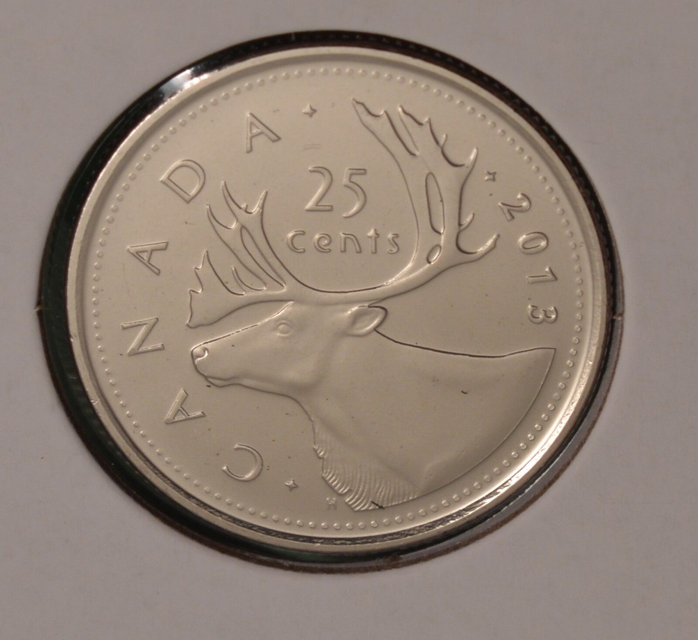 2013 🇨🇦 Canada 25 Cents - Uncirculated from Mint Roll  -  🇨🇦