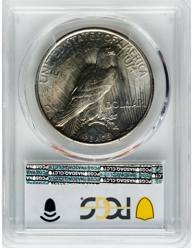 1935-S US Peace Silver Dollar $1 - PCGS MS64 (Four rays below ONE)
