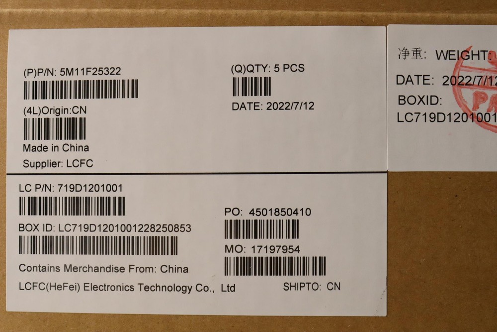 5M11F25322 KBD CCV ENG (PMX) US SR