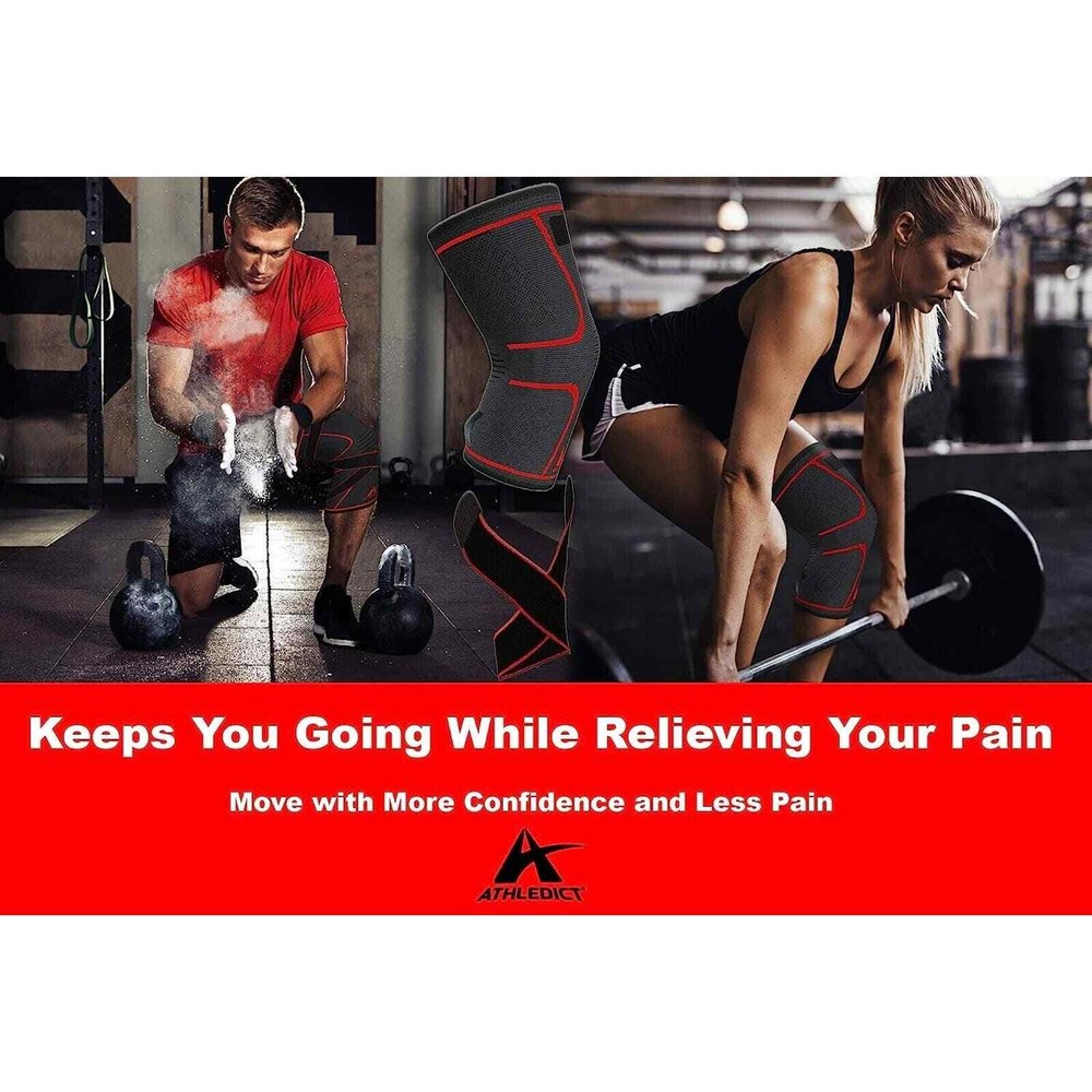 2 Athletic plus knee pads Supports Training Athledict