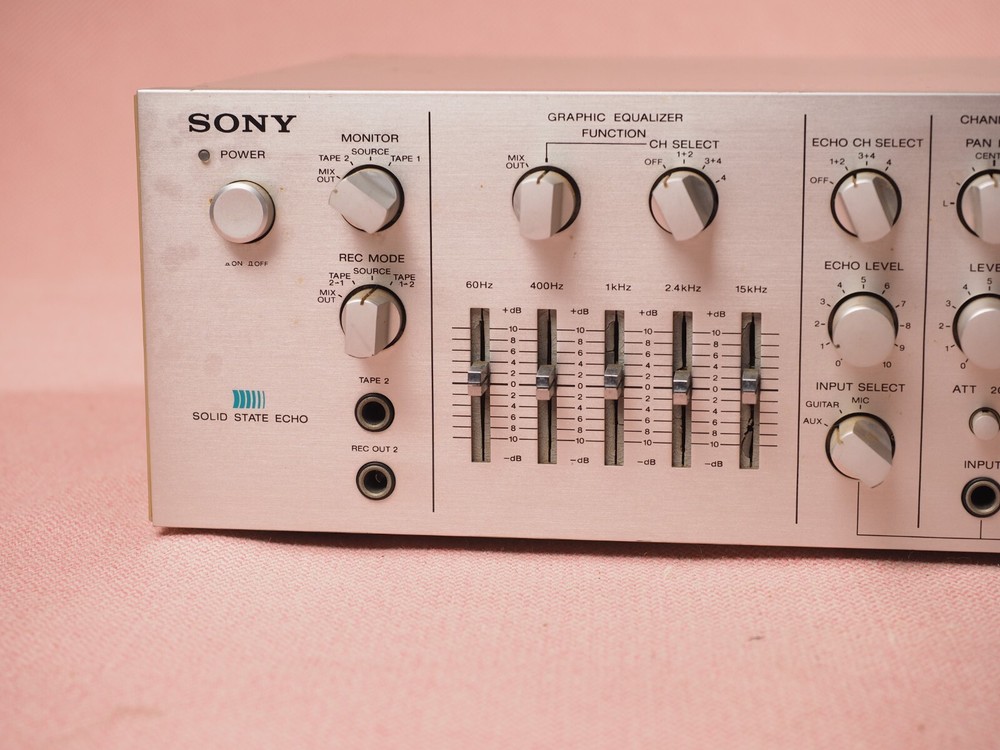 Sony MX 777 Microphone Echo MIxer Solid State Echo Tested MX-777