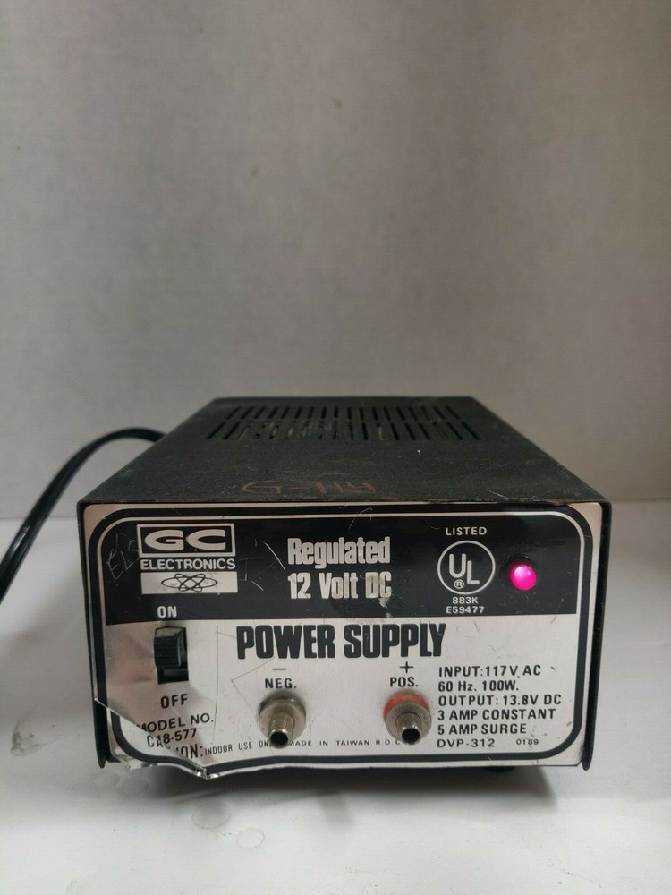 GC Electronics Regulated 12V Power Supply 13.8 Volts DC