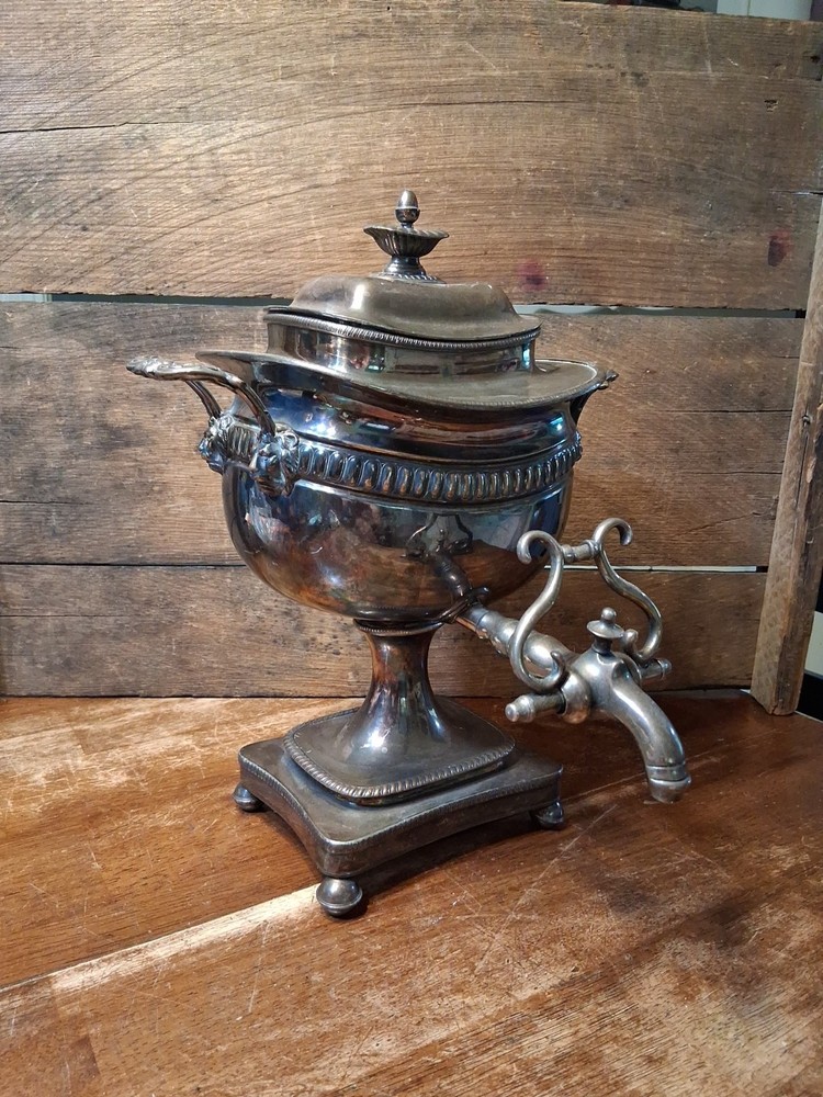 Antique Victorian Silverplated  Coffee/Tea Samovar Urn