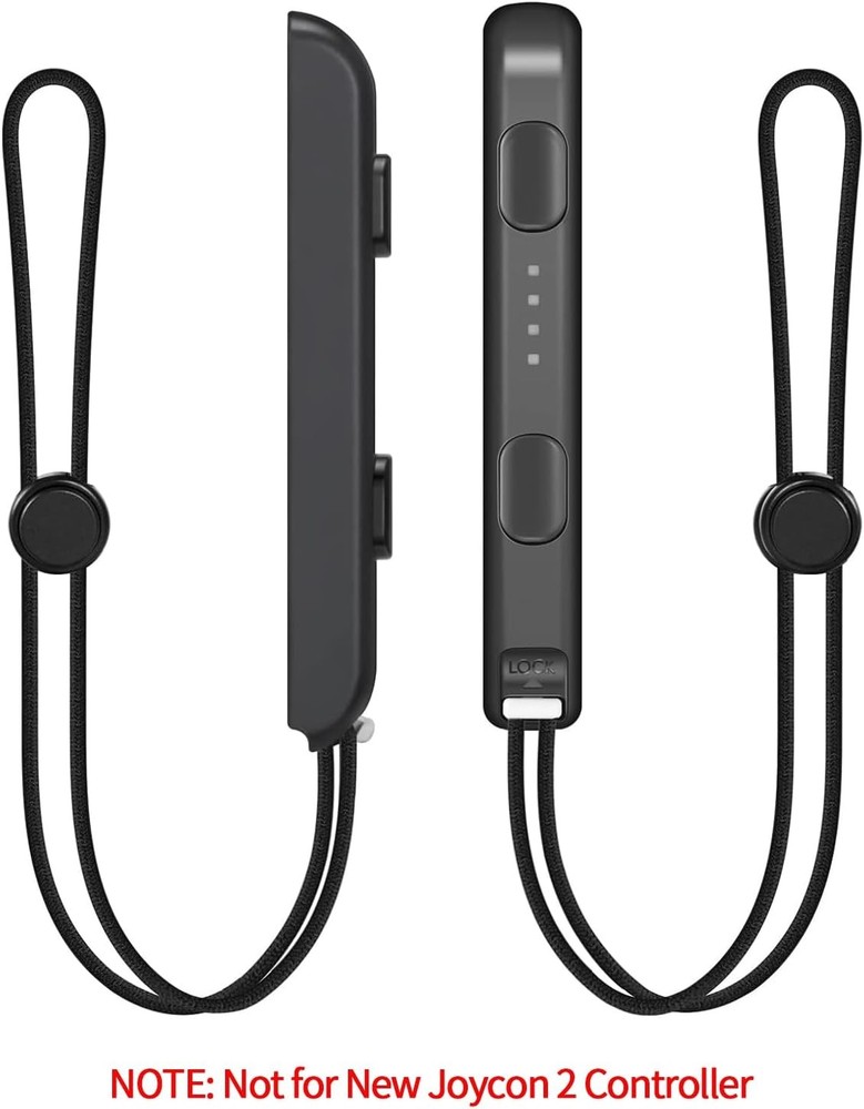 MOSAHOLL Wrist Strap for Switch Joycon – 2 Pack Lanyard Replacement Black