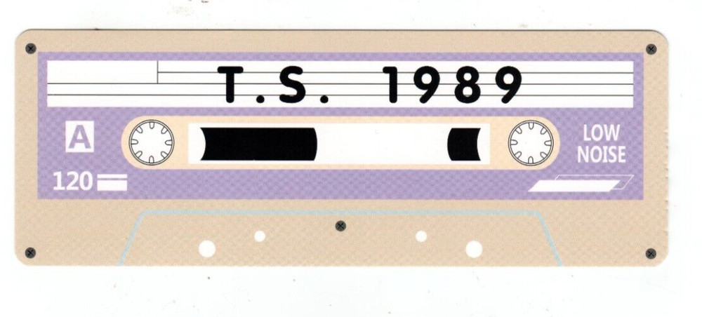 T.S. 1989 Bookmark