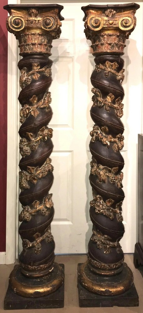17th/18th c. Italian Handcarved Columns