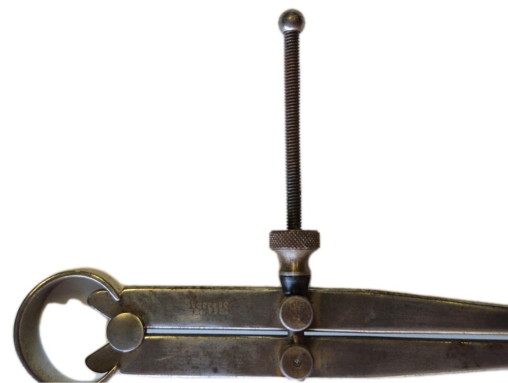 Starrett 73A-6 Yankee Spring-Type Inside Caliper, 6" Size, Solid Nut