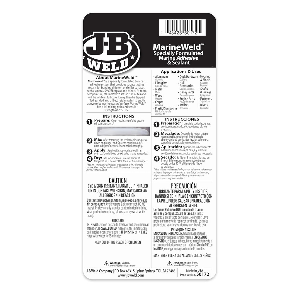 50172 25 Ml. Marineweld Syringe