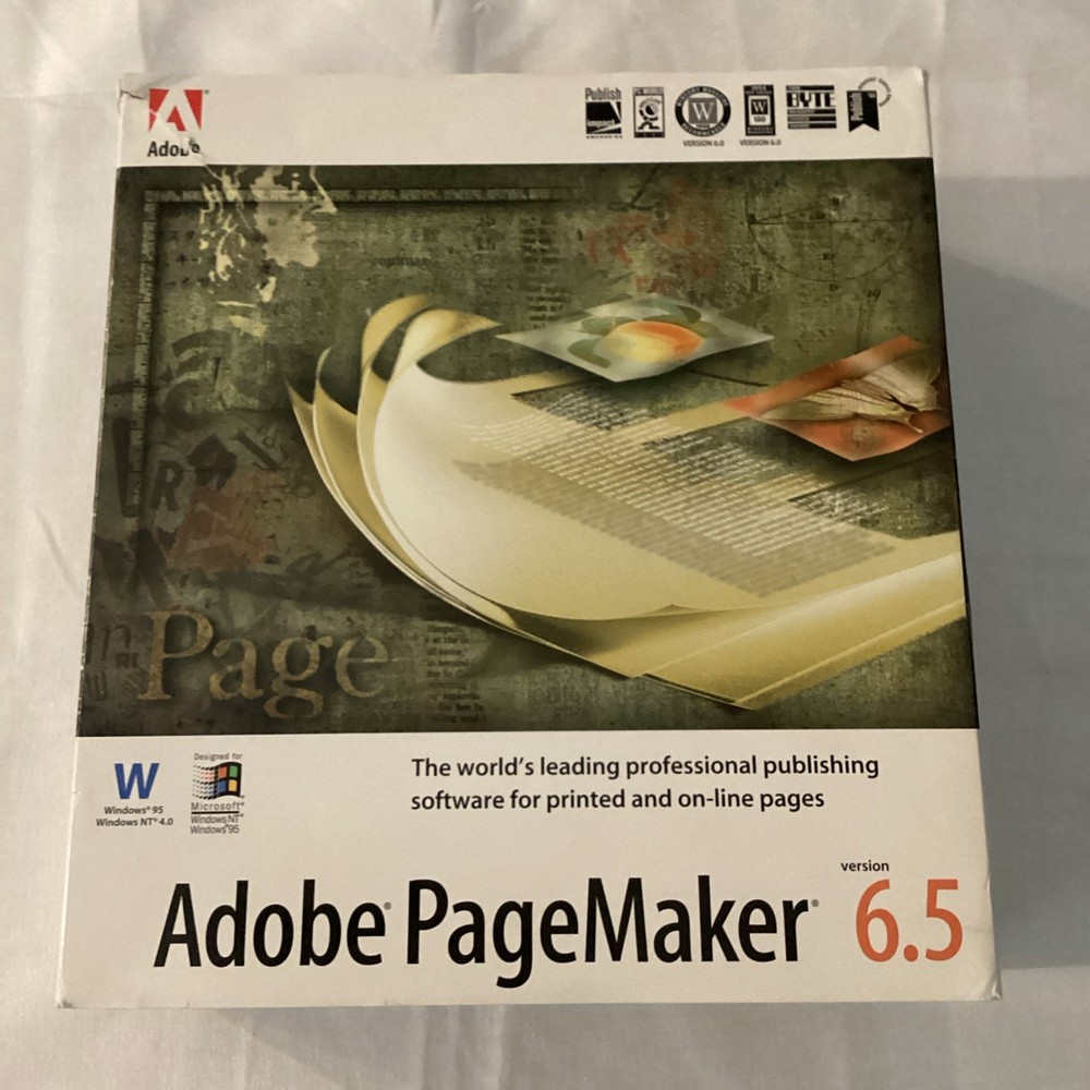 Adobe PageMaker 6.5 Macintosh Education Edition Complete Box