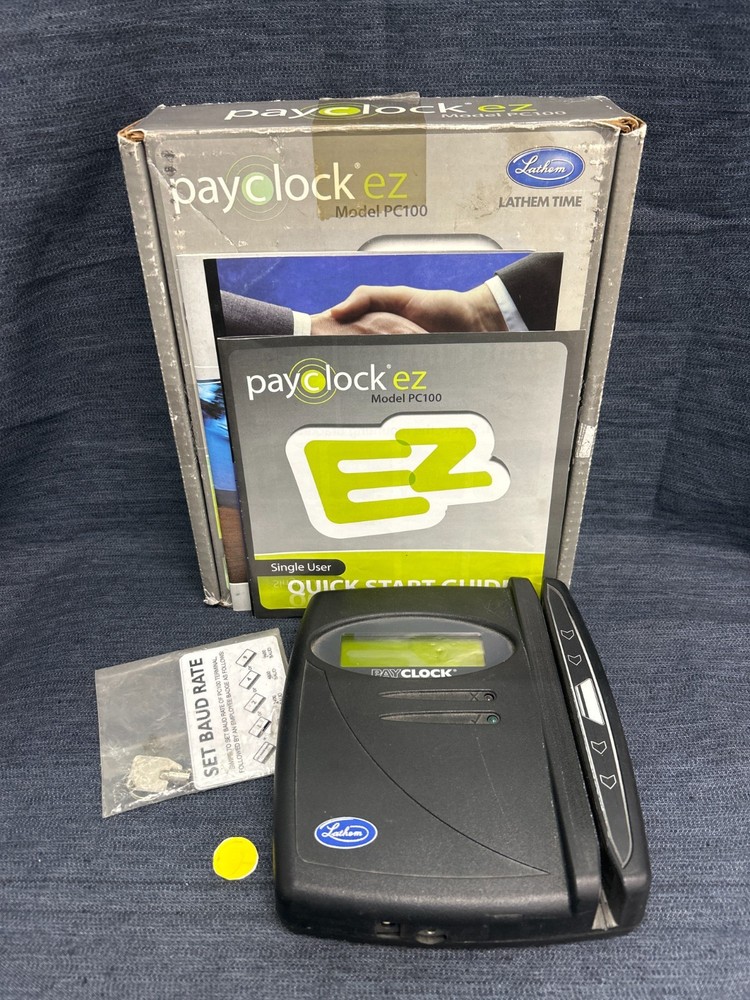 LATHEM TIME & ATTENDANCE SYSTEM MODEL PC100