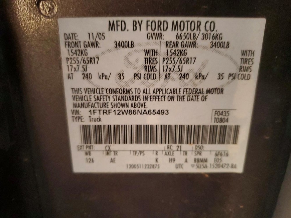 F150 2006 Glove Box 4991472