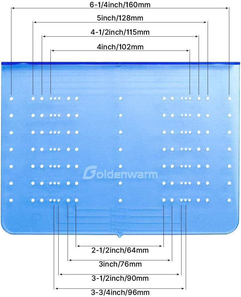 Goldenwarm Cabinet Pull Template Door Template Drawer Pull Drill Template 1 Pack