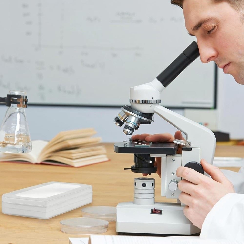 001mm Microscope Calibration Slide Ruler Stage Microscope Reticle