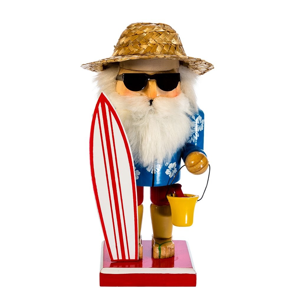 Kurt S. Adler 8" Surfer Santa Nutcracker