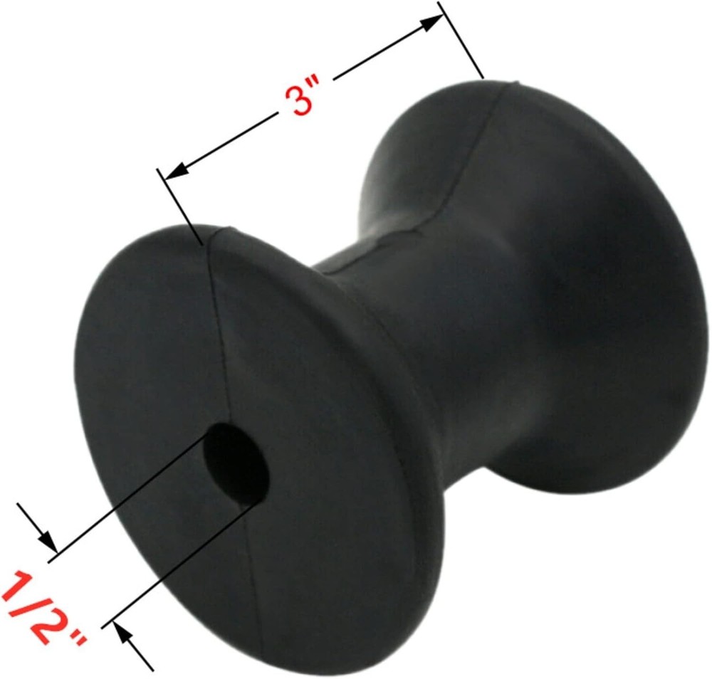 3" Non-Marking Boat Trailer Rollers for Smooth Loading & Safe Transport