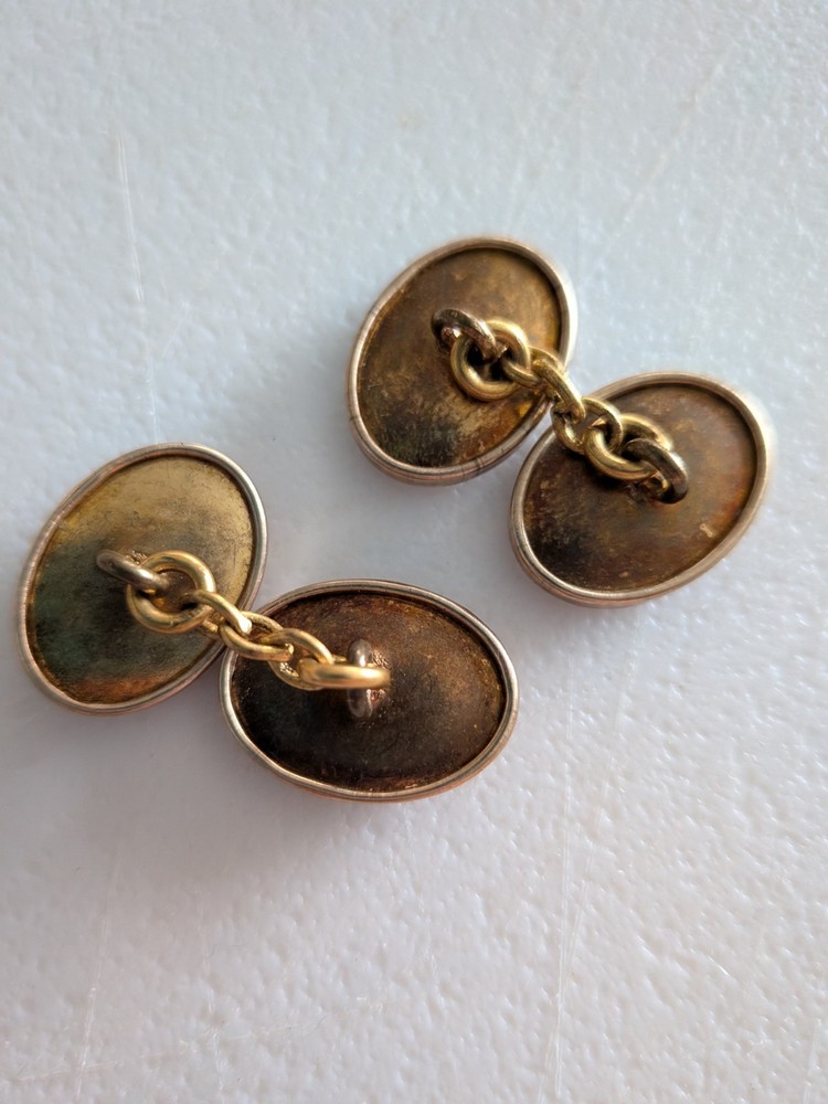 Vintage Gold Coloured Chain-Linked Cufflinks