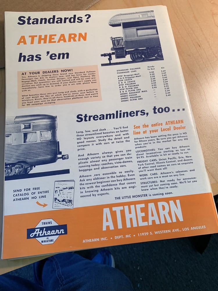 railroad model craftsman magazine Two 1960