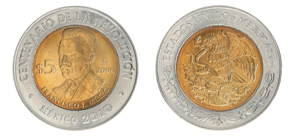 Mexico 5 Pesos, 2008, KM #905, Mint, Commemorative