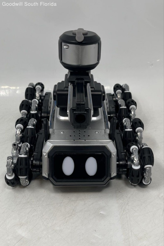 Robot Intelligent Black Silver Remote Controller Drifting Stunt Car Not Tested