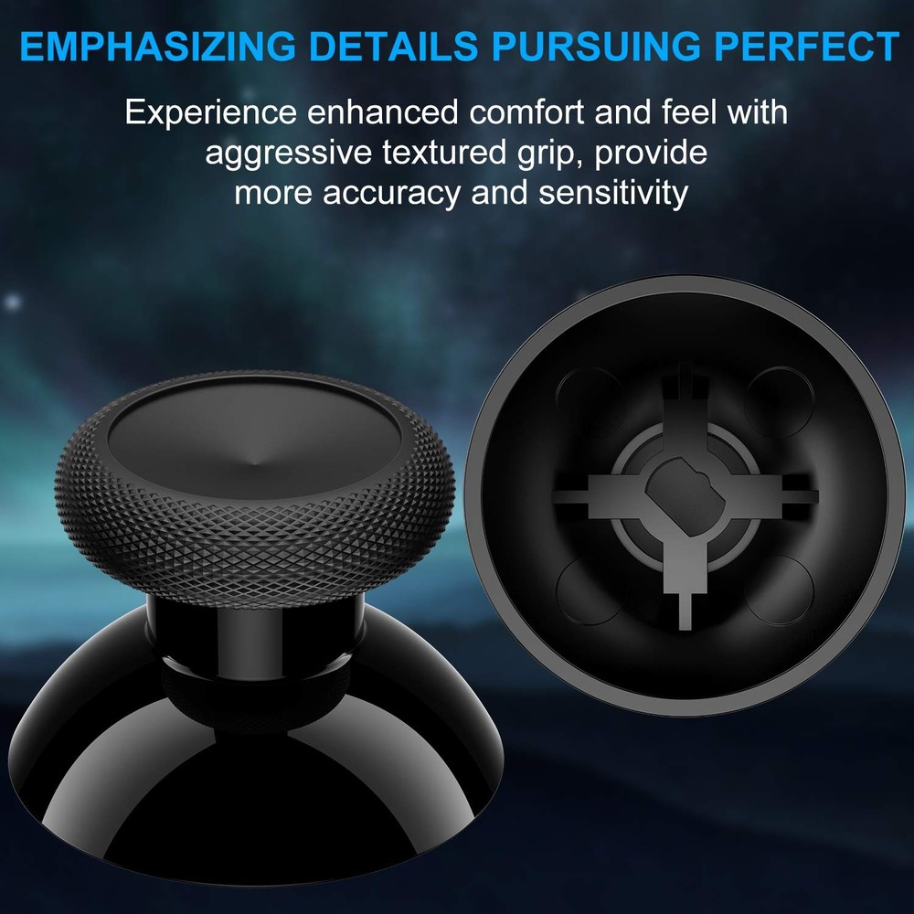 Xbox One Controller Joystick Replacement - 6PCS Original Thumbsticks Black