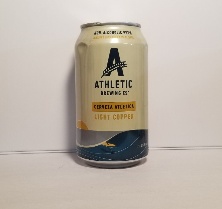 Athletic Brewing Co. Light Copper Bottom opened