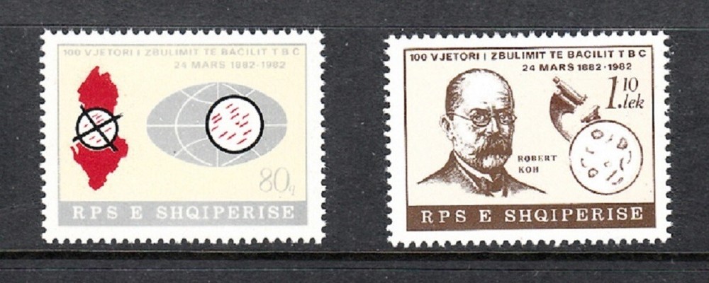 ALBANIA SC# 2019-2020 TB BACILLUS CENTENARY - MNH