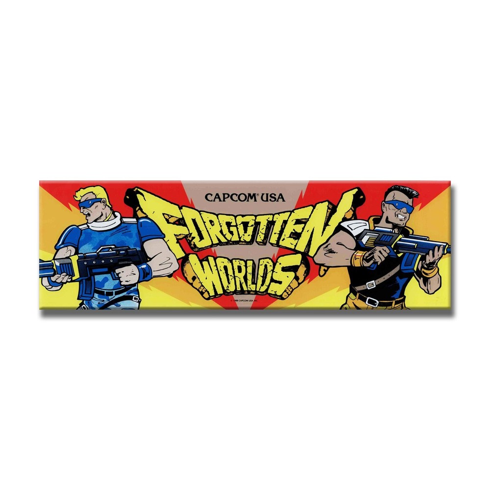 Forgotten Worlds Premium Arcade Marquee Insert Reproduction Header Backlit