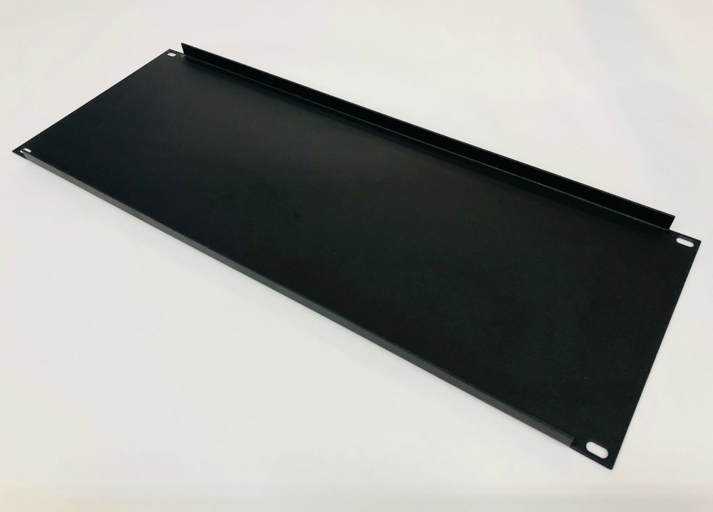 4 RU Space Flanged Blank Rack Case Panel 18ga Steel