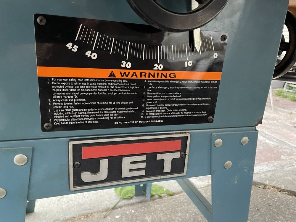 JET 10" table saw