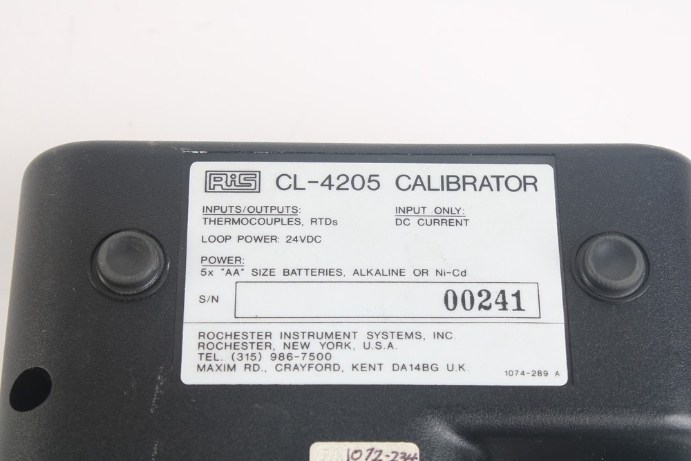 Rochester Instruments RIS CL-4205 Calibrator - AS IS