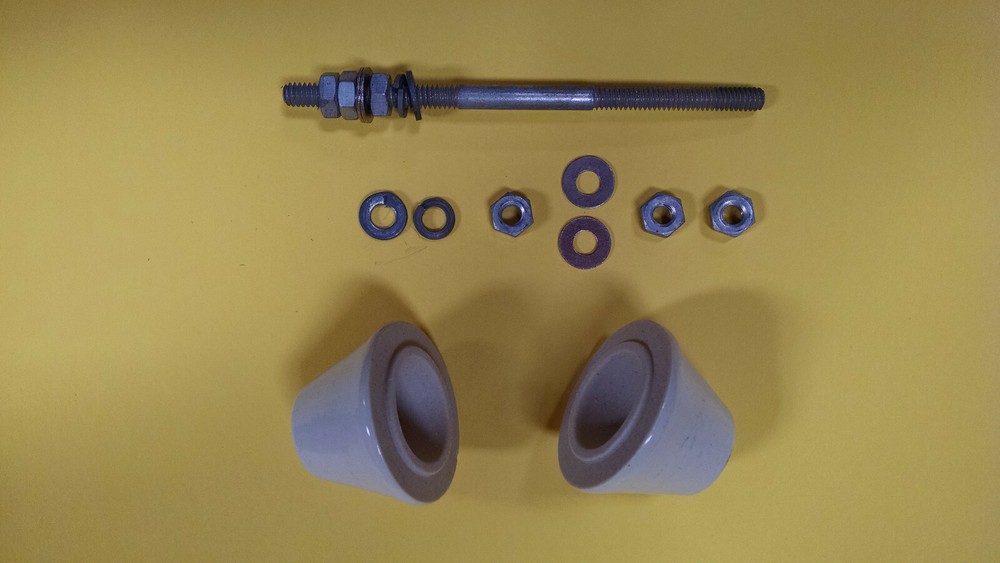 Ham Antenna Through Hole Ceramic Insulator Assemblies. Price is for two.