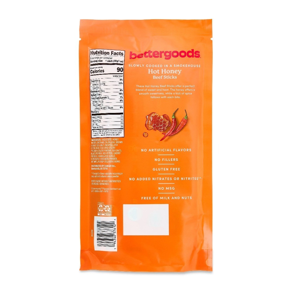 Hot Honey Beef Sticks, 8 oz
