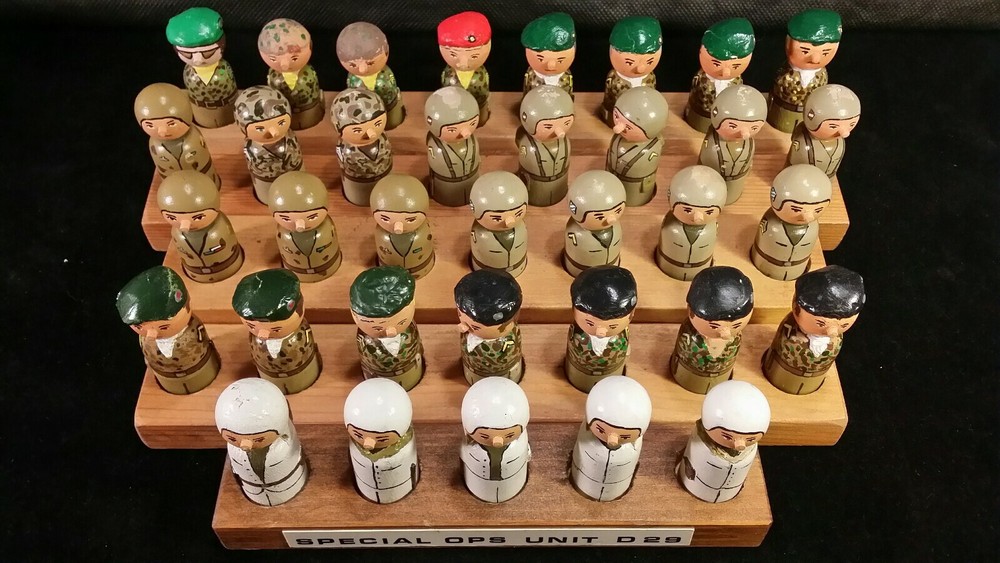 Collection Folk Art Toy Soldiers Handmade