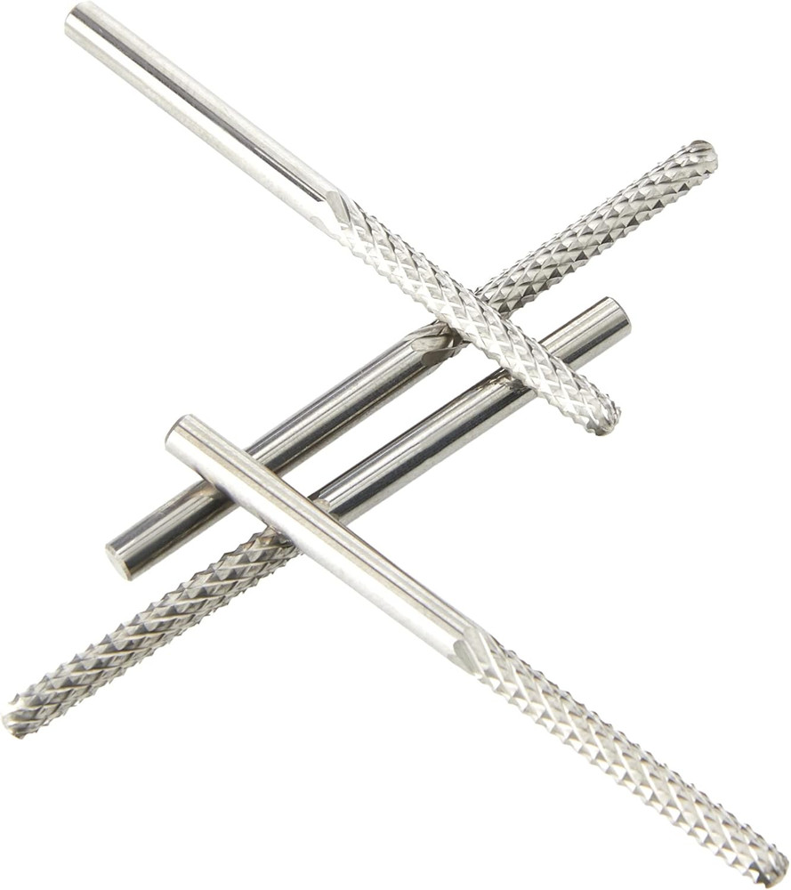 TC4 1/8-Inch Tile-Cutting Carbide Zip Bits, 4-Pack, Silver