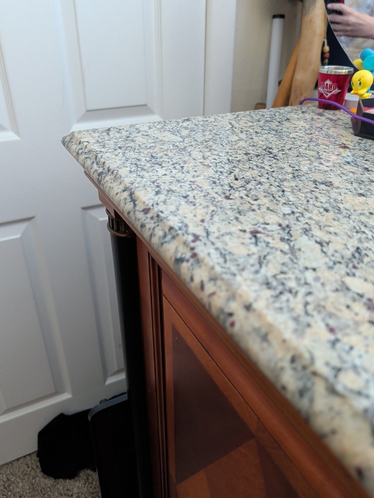 Buffett Server Cabinet with a Marble Top. (Excellent Condition)