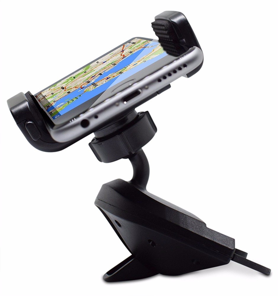 Teslan Disc Cradle Series CD Car Mount Phone Holder for iPhone and Android