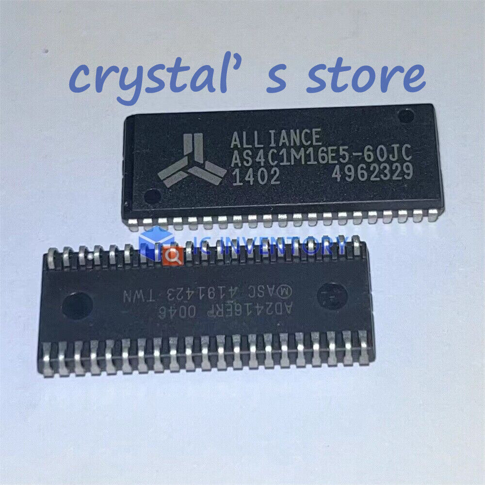 5PCS AS4C1M16E5-60JC SOJ-42 DRAM EDO 1MX16 CMOS PLASTIC