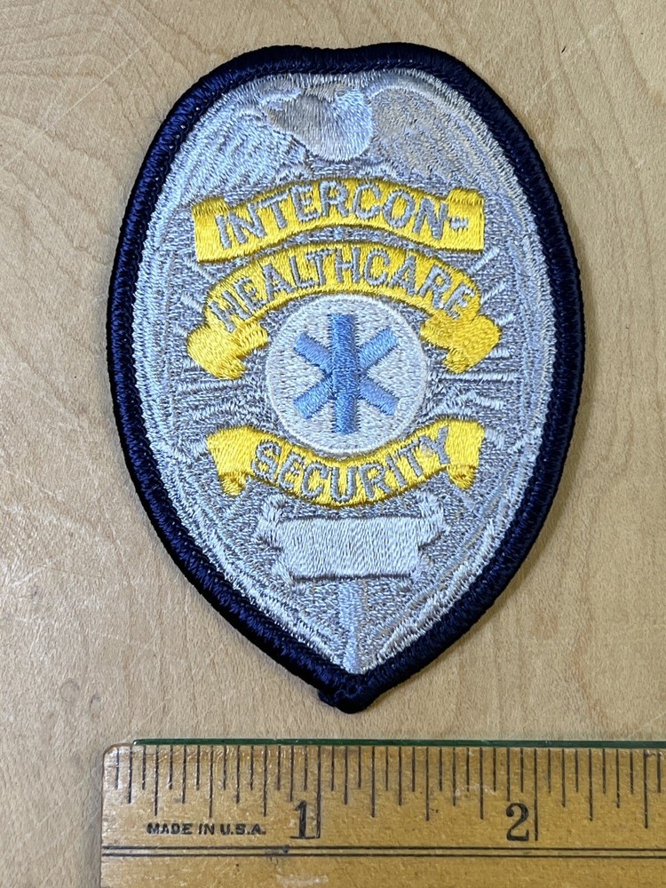 Intercon Healthcare Security Embroidered Uniform Patch PB2