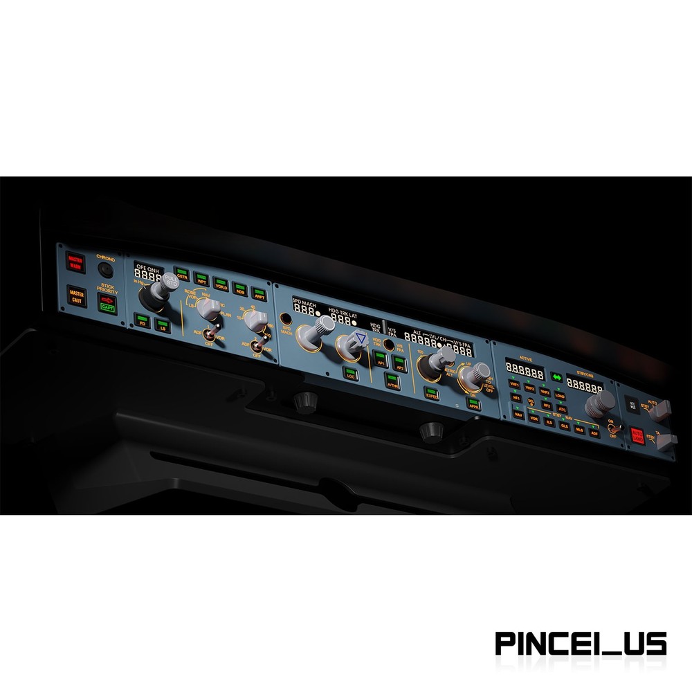 WINGFLEX A320 FCU CUBE + EFIS CUBE + RMP COMBO CUBE + Cube Stand for Flight Game