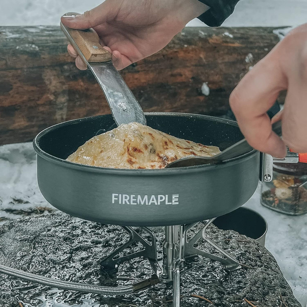 Fire-Maple Feast 4 Piece Camping Cookware Set with Pots Kettle Saucepans