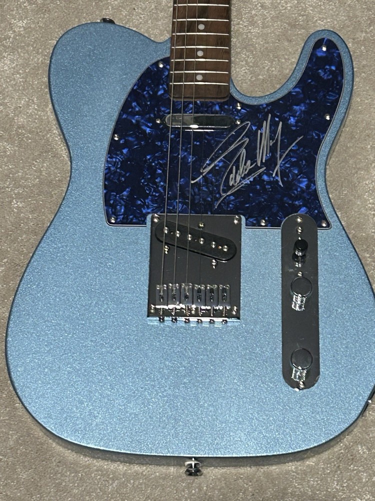 Eddie Money Signed Guitar Autographed