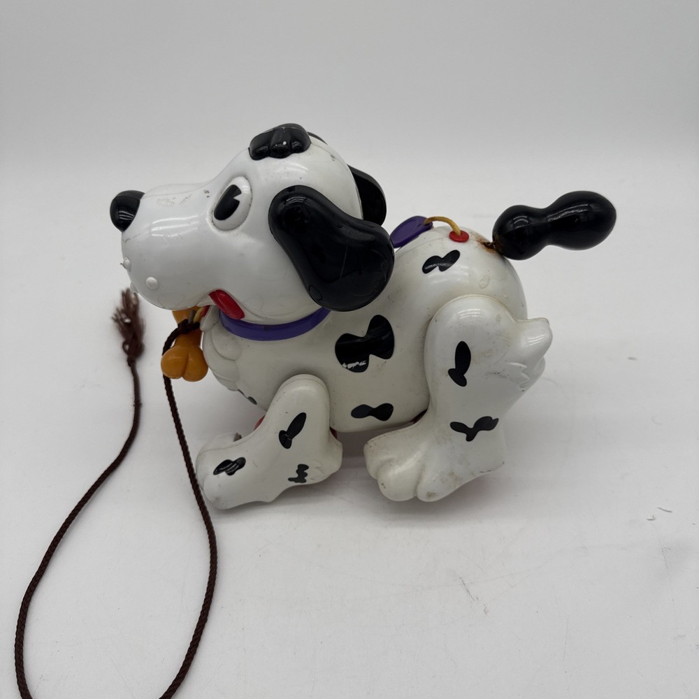 Vintage Dalmation Pull Toy Navystar